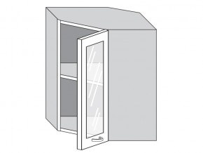 1.60.3у Шкаф настенный (h=720) угловой на 600мм со стекл. дверцей в Очёре - ochyor.magazinmebel.ru | фото