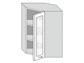 19.60.3у Шкаф настенный (h=913) угловой на 600мм со стекл. дверцей в Очёре - ochyor.magazinmebel.ru | фото