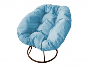 Кресло Пончик без ротанга голубая подушка в Очёре - ochyor.magazinmebel.ru | фото