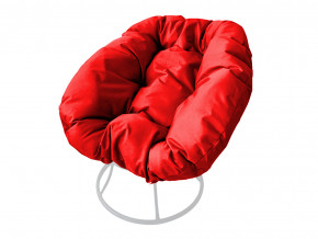 Кресло Пончик без ротанга красная подушка в Очёре - ochyor.magazinmebel.ru | фото
