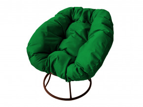 Кресло Пончик без ротанга зелёная подушка в Очёре - ochyor.magazinmebel.ru | фото