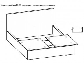 Кровать Флоренция норма 120 с механизмом подъема и дном ЛДСП в Очёре - ochyor.magazinmebel.ru | фото - изображение 3