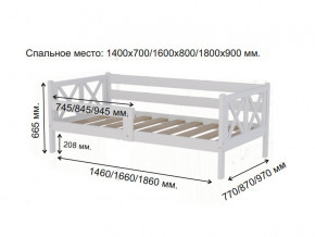 Кровать софа Аист-3 Классика белый 1600х800 мм в Очёре - ochyor.magazinmebel.ru | фото - изображение 2