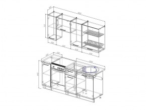 Кухонный гарнитур Антрацит 1800 в Очёре - ochyor.magazinmebel.ru | фото - изображение 3