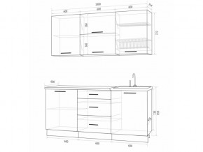 Кухонный гарнитур Флоренс Грин 1800 в Очёре - ochyor.magazinmebel.ru | фото - изображение 3