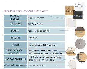 Спальня Оттавия Белый Фасадный в Очёре - ochyor.magazinmebel.ru | фото - изображение 2