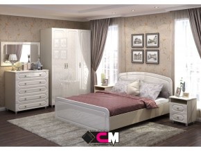 Спальня Виктория МДФ с большим комодом в Очёре - ochyor.magazinmebel.ru | фото